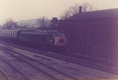 
Abergavenny Station and Class 46, c1978